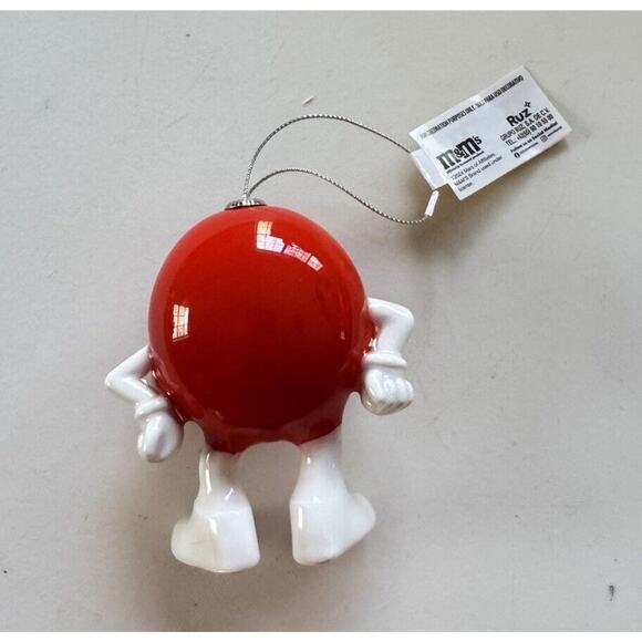 NEW M&M FIGURE Red Christmas Ornament 2024 - Picture 2 of 3